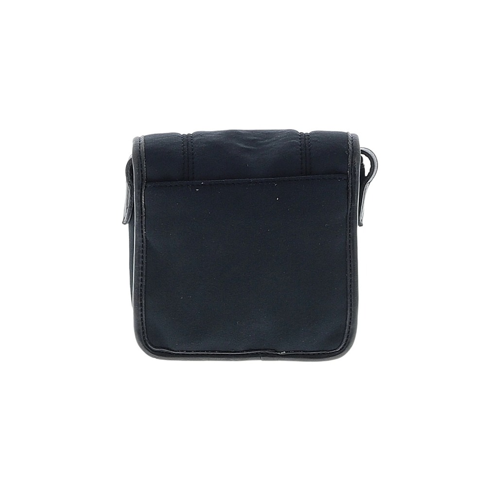 COACH Black Neoprene Leather Trim Crossbody Purse Size Small‎ Y2K Vintage Square - Picture 3 of 5